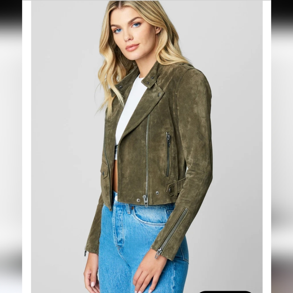BLANK NYC 100% Leather moto jacket size S - Picture 3 of 11